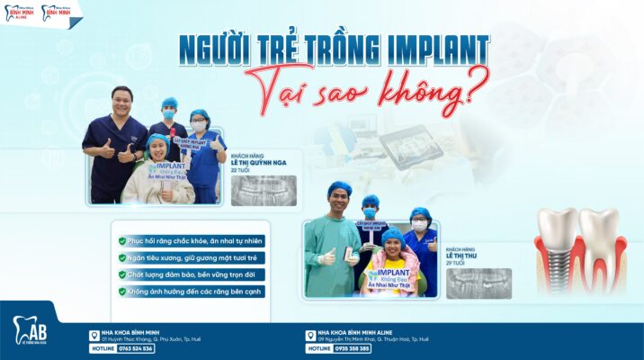 Cấy ghép Implant cho người trẻ tuổi